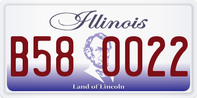 IL license plate B580022