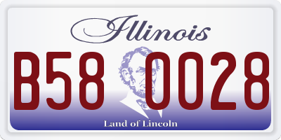 IL license plate B580028