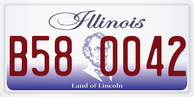 IL license plate B580042