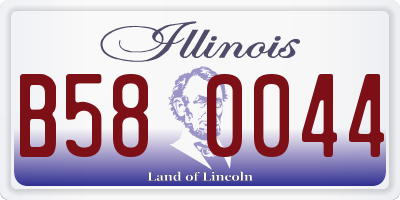 IL license plate B580044