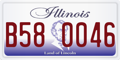 IL license plate B580046