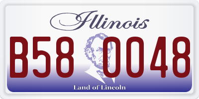 IL license plate B580048
