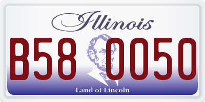 IL license plate B580050