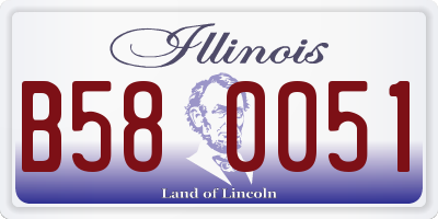 IL license plate B580051