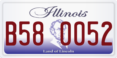 IL license plate B580052