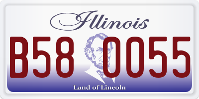 IL license plate B580055