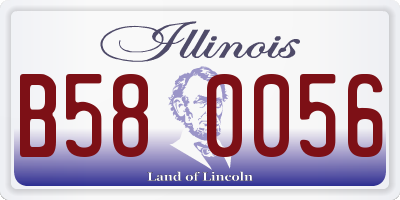 IL license plate B580056