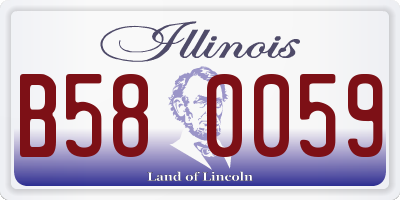 IL license plate B580059