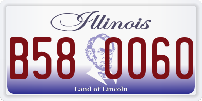 IL license plate B580060