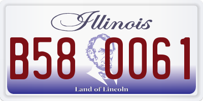 IL license plate B580061