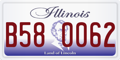 IL license plate B580062