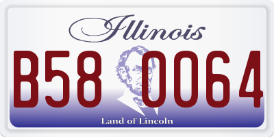 IL license plate B580064