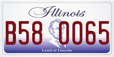 IL license plate B580065