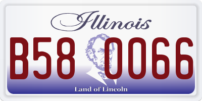 IL license plate B580066