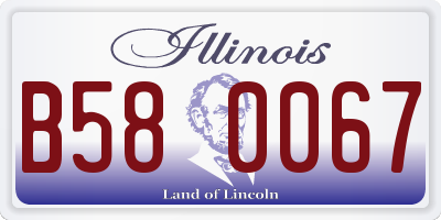 IL license plate B580067