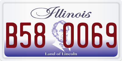 IL license plate B580069