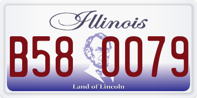 IL license plate B580079