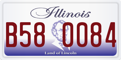 IL license plate B580084
