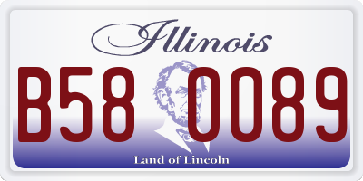 IL license plate B580089