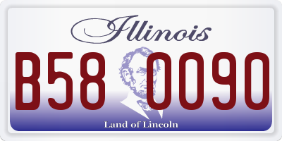 IL license plate B580090