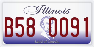 IL license plate B580091