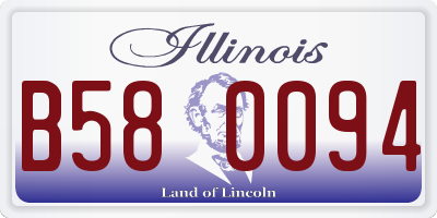 IL license plate B580094