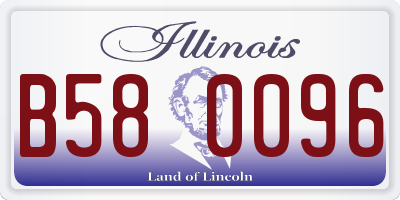 IL license plate B580096