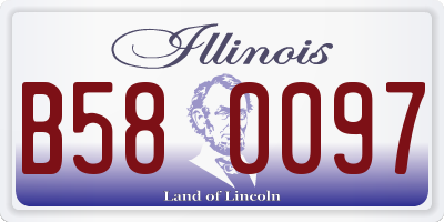 IL license plate B580097