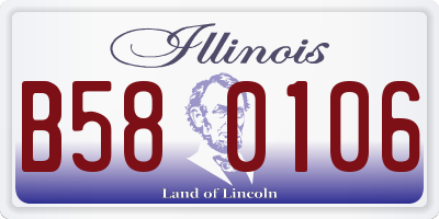 IL license plate B580106