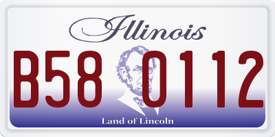 IL license plate B580112
