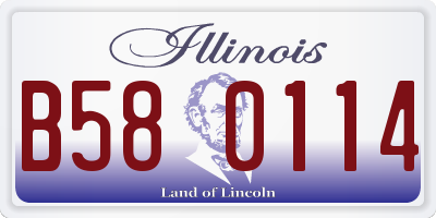 IL license plate B580114