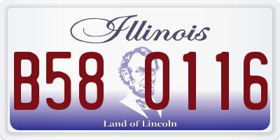 IL license plate B580116