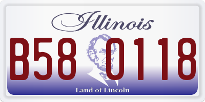 IL license plate B580118