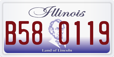 IL license plate B580119