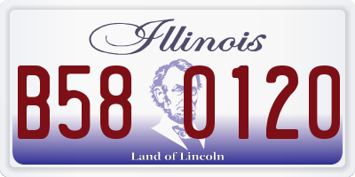IL license plate B580120