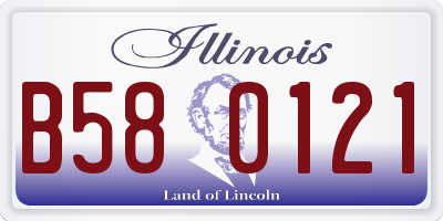 IL license plate B580121
