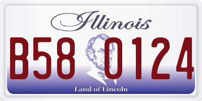 IL license plate B580124