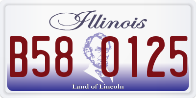 IL license plate B580125