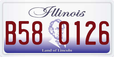 IL license plate B580126