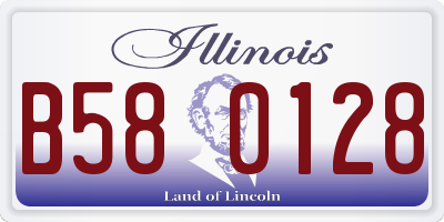 IL license plate B580128