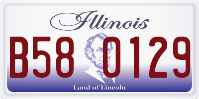 IL license plate B580129