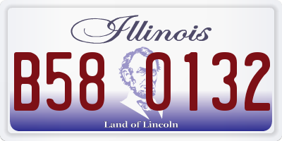 IL license plate B580132