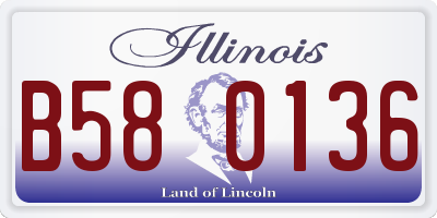 IL license plate B580136
