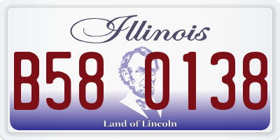 IL license plate B580138