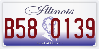 IL license plate B580139