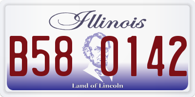 IL license plate B580142