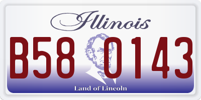IL license plate B580143