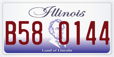 IL license plate B580144