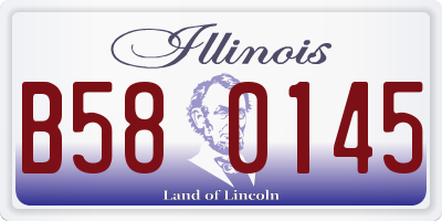 IL license plate B580145