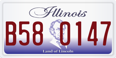 IL license plate B580147